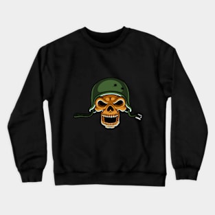 Skull with helmet Crewneck Sweatshirt